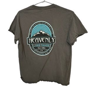 Retro Heavenly Ski Resort Lake Tahoe Gray Men’s S T-Shirt